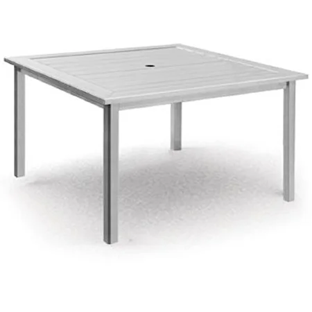 Square Balcony Table with Slat Design